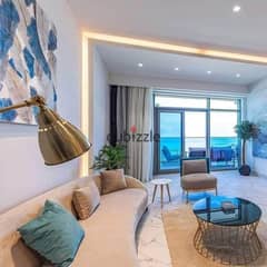 Service apart ready to move finished sea view /شقة فندقية استلام فوري صف اول علي البحر بالعلمين