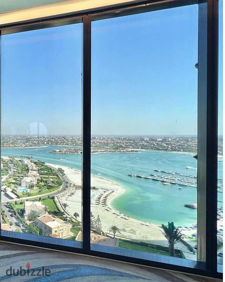 فيلا للبيع تشطيب كامل تري البحر امام ابراج العلمين/Villa for sale finished sea view alamein towers 7