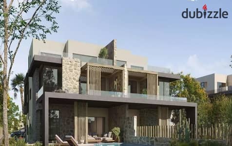 Chalet with direct sea view for sale, finished with air conditioners, in Marsa Bagoush, North Coast