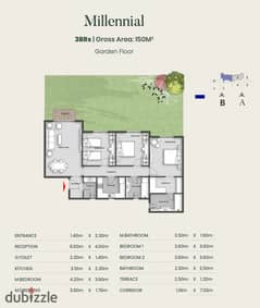 aliva - mountain view - mostakbal city  شقه للبيع ١٥٠ م٢ ٣ غرف أرضي بجنينة١١٠ م٢  كورنر بحري في اليفا - المستقبل سيتي - ماونتن فيو