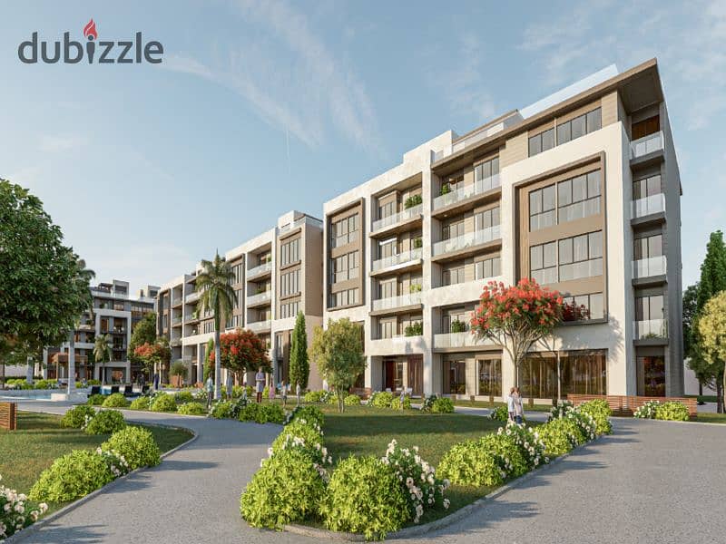 With a 10% down payment, Ready own your apartment with a distinctive roof, 4/3 finishing, in Azad Compound in the heart of the Fifth Settlement 5