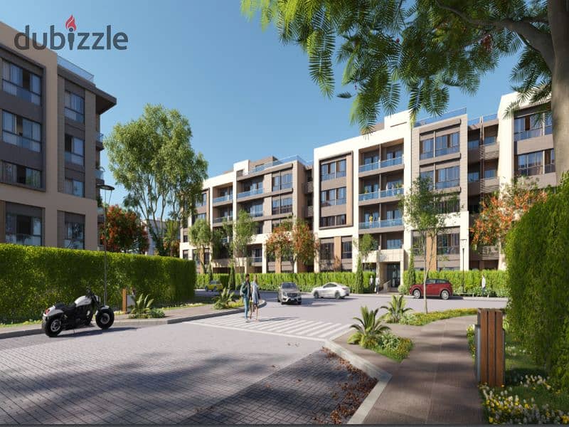 With a 10% down payment, Ready own your apartment with a distinctive roof, 4/3 finishing, in Azad Compound in the heart of the Fifth Settlement 21