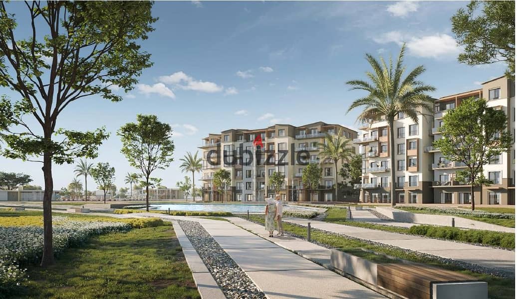 شقة  للبيع في ارقى كومباوند بالشيخ زايد ( جاردن ليكس ) بمقدم 10 % فقط  - Apartment in Garden Lakes 6 october - 0