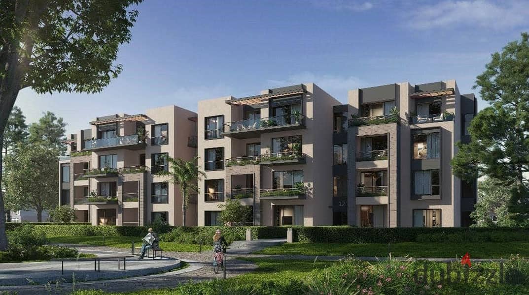 شقة  للبيع في ارقى كومباوند بالشيخ زايد ( جاردن ليكس ) بمقدم 10 % فقط  - Apartment in Garden Lakes 6 october - 1