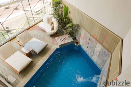 For the first time in Smouha, a duplex with a private swimming pool