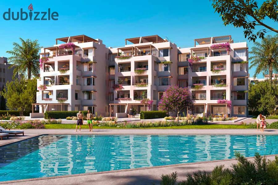 Own a penthouse chalet in Palm Hills for the first time in installments over 10 years in the heart of Ras El Hekma with the highest investment return 0