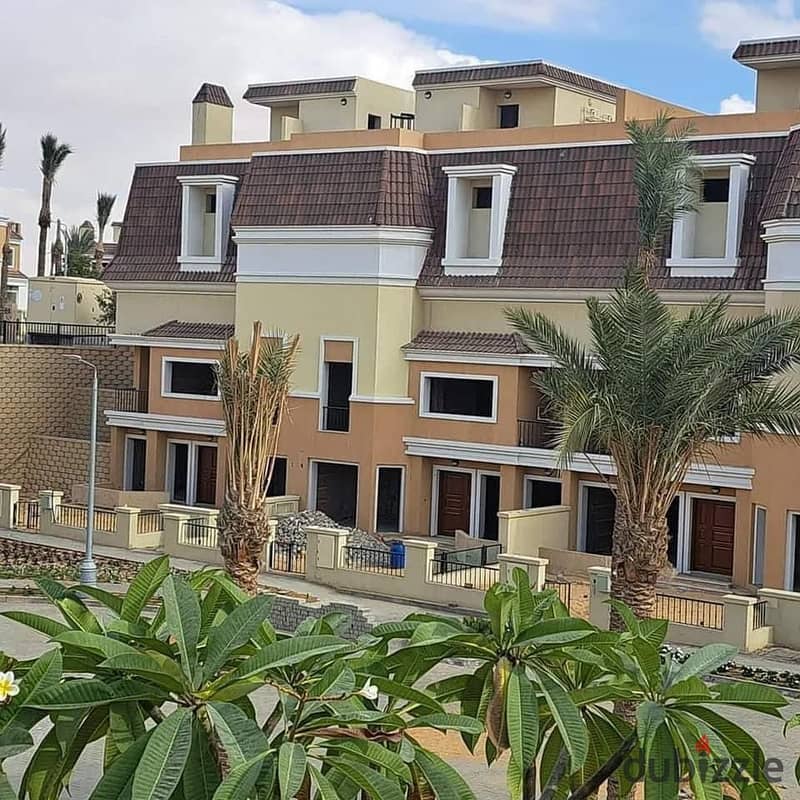 Stand alone villa for sale inside Sarai Compound on Suez Road, private roof, shot price, 4 rooms, including master 4