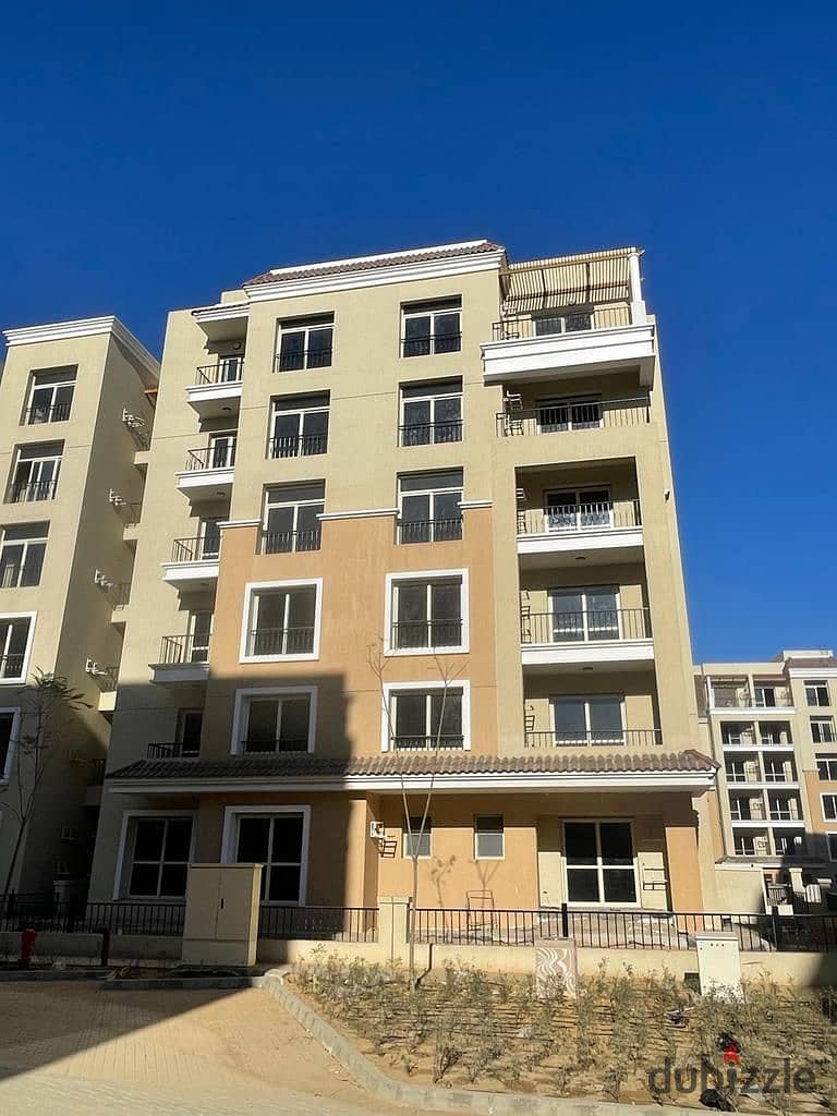 Apartment for sale, 182 sqm, immediate receipt, Saray Mostakbal City Compound, Double View, Garden 3