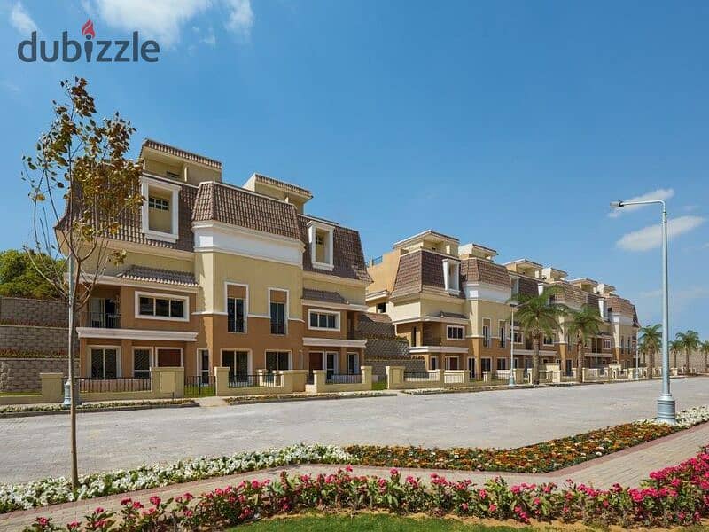 With a5% down payment, an apartment for sale in Sarai Compound in New Cairo 42% cash discount and cash price installment over the longest payment plan 3