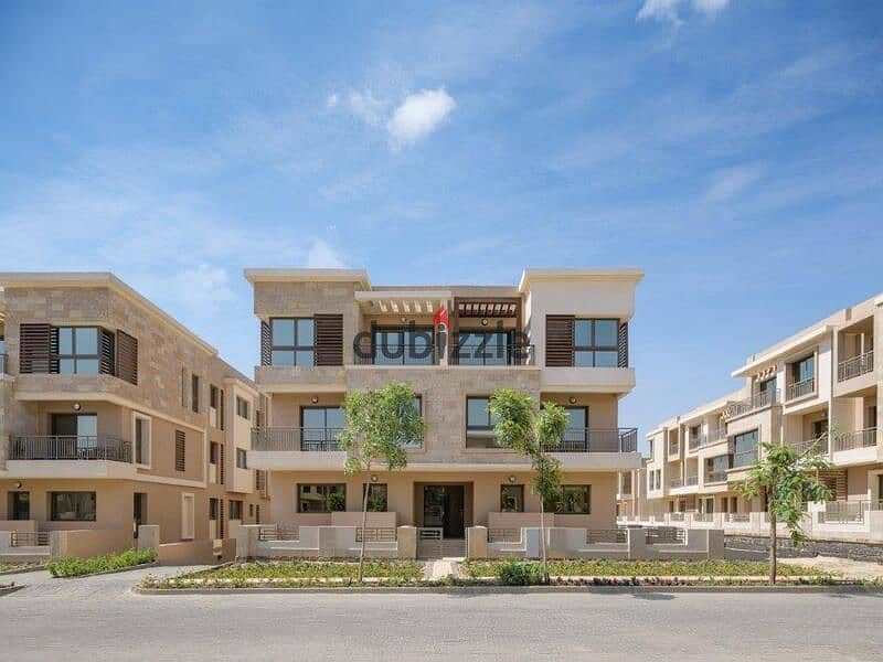 With a5% down payment, an apartment for sale in Sarai Compound in New Cairo 42% cash discount and cash price installment over the longest payment plan 10