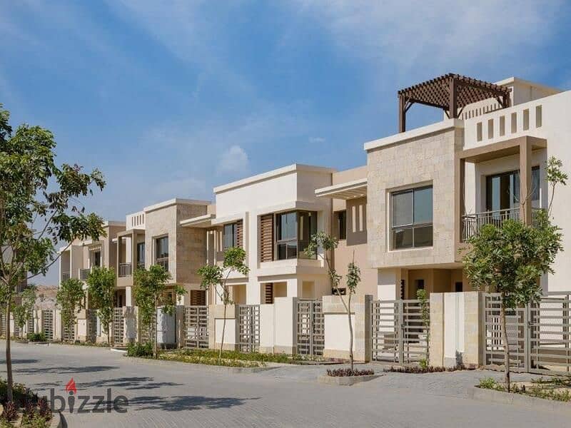 With a 5% down payment, an apartment in a garden for sale in Sarai Compound, with a 42% cash discount and a cash price installment 10