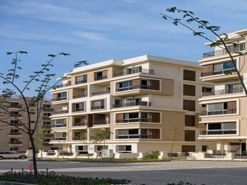 With a 5% down payment, an apartment in a garden for sale in Sarai Compound, with a 42% cash discount and a cash price installment 17