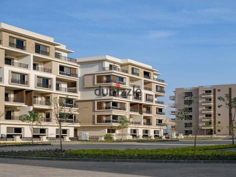 With a5% down payment, an apartment for sale in Sarai Compound in New Cairo 42% cash discount and cash price installment over the longest payment plan 15