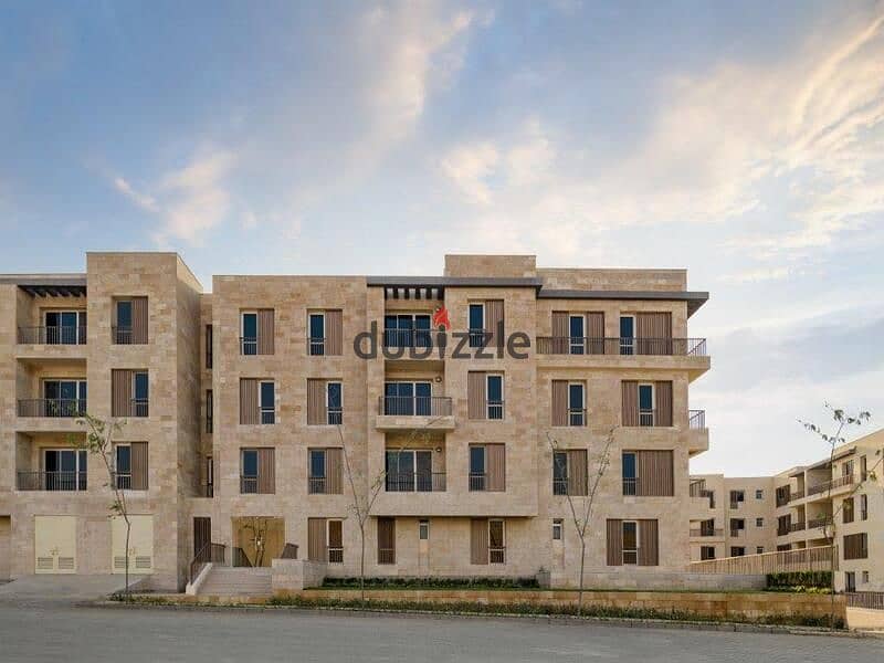 With a5% down payment, an apartment for sale in Sarai Compound in New Cairo 42% cash discount and cash price installment over the longest payment plan 20