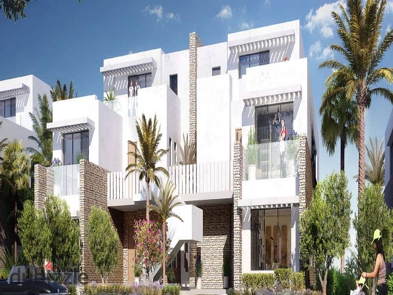 شقة للبيع متشطبة بالكامل في كمبوند مارفيل الشيخ زايد بمقدم 5% وتقسيط على 8 سنين - Mar Ville El SHeikh Zayed 1