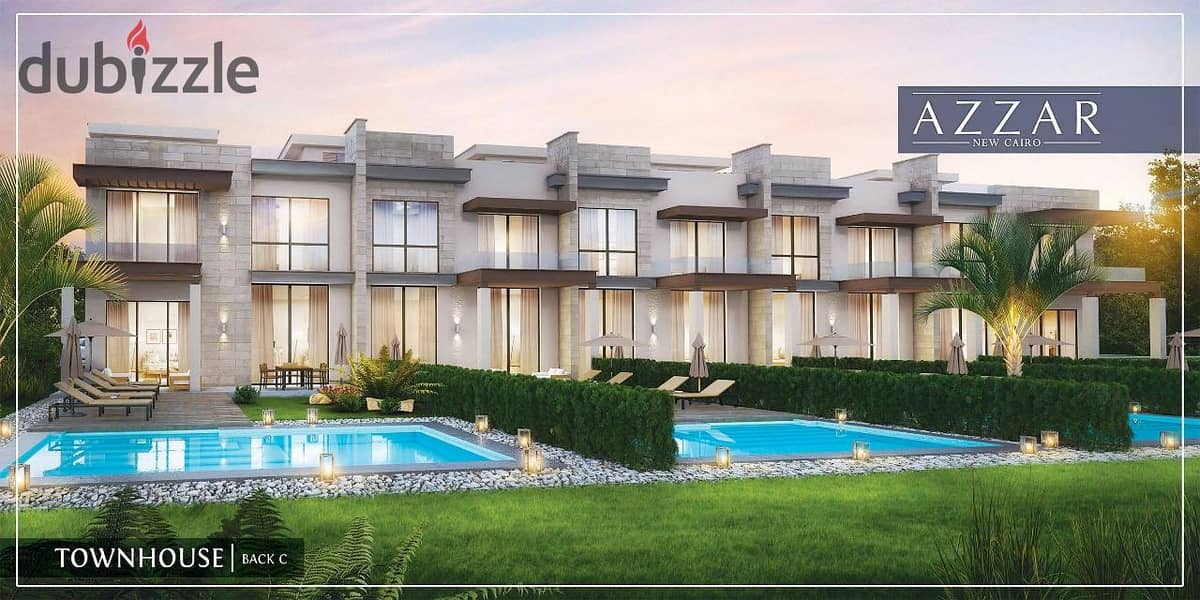 Townhouse for sale resale in Azzar 2 infinity compound New Cairo at a bargain price 10