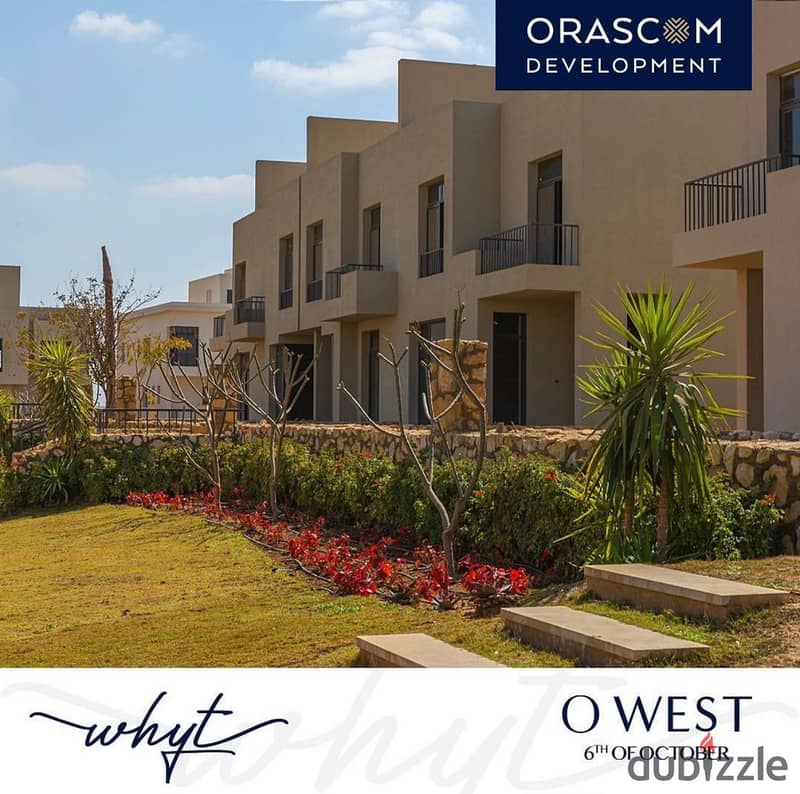 شقة 84م للبيع O west orascom او ويست اكتوبر اقل سعر بالتقسيط 14