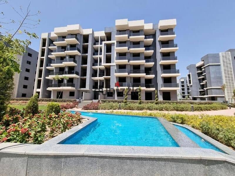 With only 10% down payment, a 3-bedroom apartment with Ready To Move  in Sun Capital Compound in the heart of October | View on the landscape 3