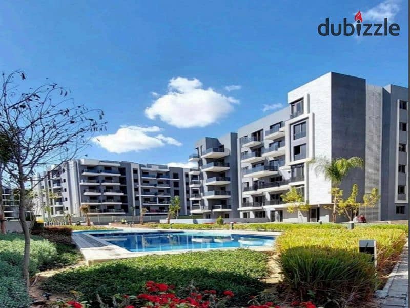 With only 10% down payment, a 3-bedroom apartment with Ready To Move  in Sun Capital Compound in the heart of October | View on the landscape 7