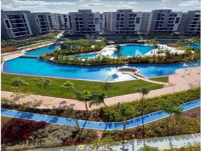 With only 10% down payment, a 3-bedroom apartment with Ready To Move  in Sun Capital Compound in the heart of October | View on the landscape 8