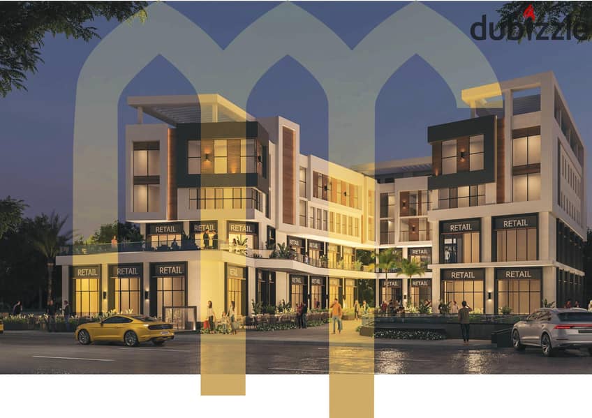 Own a commercial store in the heart of Shorouk City with a 15% down payment and 6-year installments in front of El Patio Villas and next to Carrefour. 6