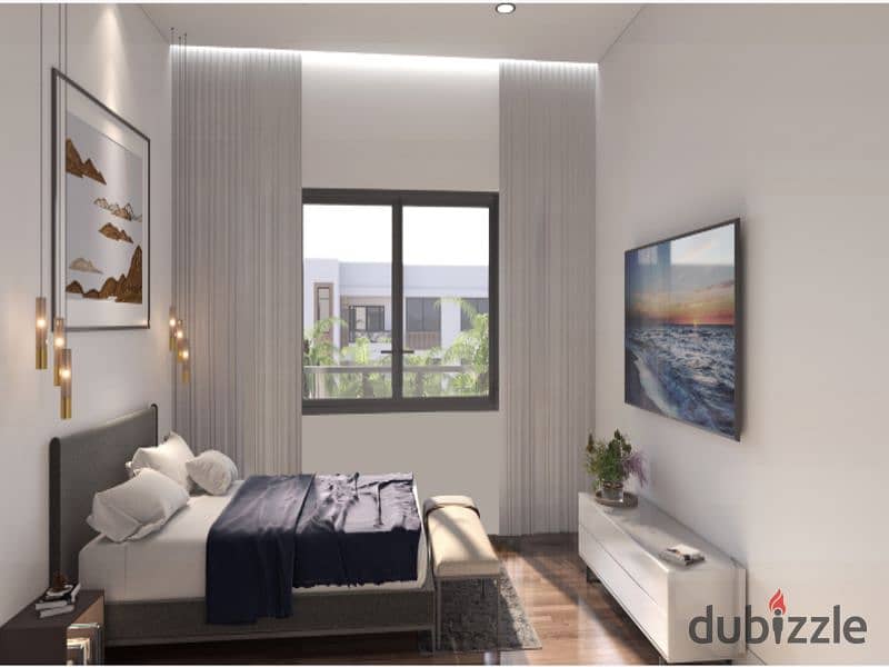 Apartment for sale without down payment in Al Burouj Compound Fully finished, Super Lux Prime location with view on the landscape 16