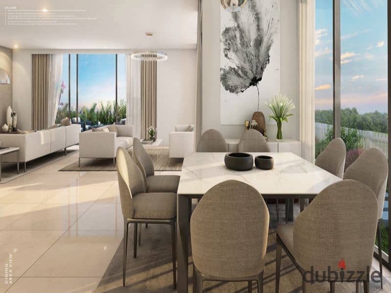 Apartment for sale without down payment in Al Burouj Compound Fully finished, Super Lux Prime location with view on the landscape 21