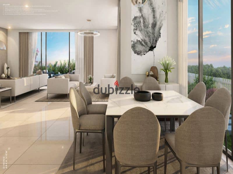 Apartment for sale without down payment in Al Burouj Compound Fully finished, Super Lux Prime location with view on the landscape 5