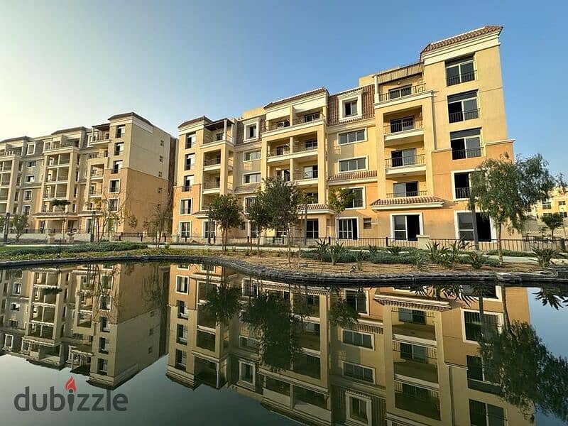 Without down payment, an apartment for sale, ground floor, in a private garden, with a 41% cash discount, in Saray, with a distinctive view on the lan 1