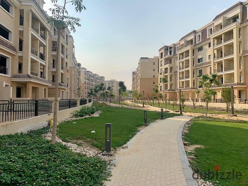 Without down payment, an apartment for sale, ground floor, in a private garden, with a 41% cash discount, in Saray, with a distinctive view on the lan 19