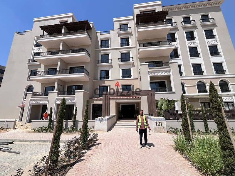 Apartment for sale, ground floor, garden Fully finished in the heart of New Zayed with Dorra Village West Special cash discount Village West 7