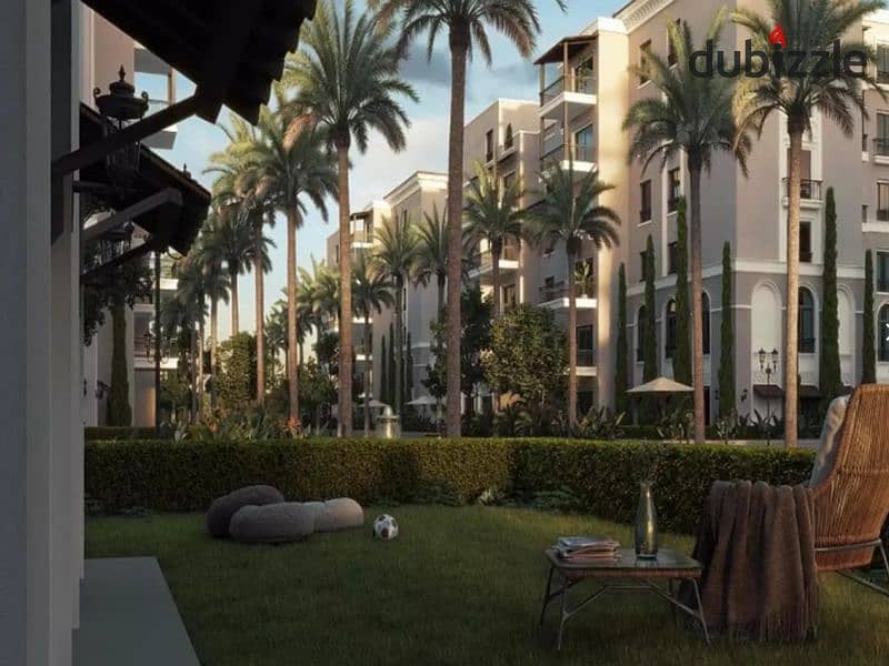 Apartment for sale, ground floor, garden Fully finished in the heart of New Zayed with Dorra Village West Special cash discount Village West 16