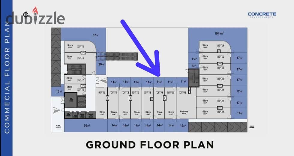 Ground floor, front facing commercial store inside Seayard Mall in Fifth Settlement, 90th Street, near Al Marasem Hospital 4