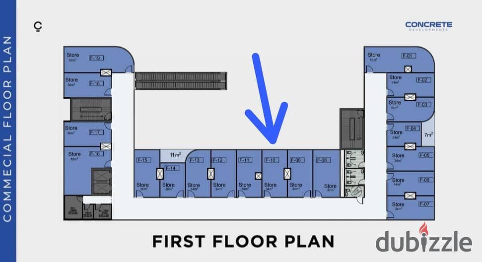 Ground floor, front facing commercial store inside Seayard Mall in Fifth Settlement, 90th Street, near Al Marasem Hospital 8