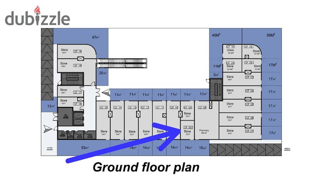 Ground floor, front facing commercial store inside Seayard Mall in Fifth Settlement, 90th Street, near Al Marasem Hospital 10