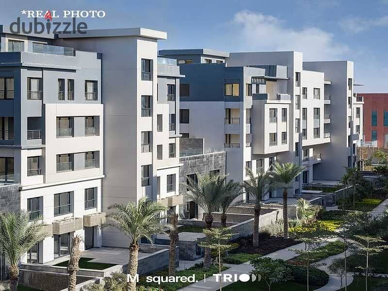 Apartment for sale, 190 meters in the heart of Golden Square, with 5% down payment and equal installments, in Trio Gardens with M Square40% cash disco 27