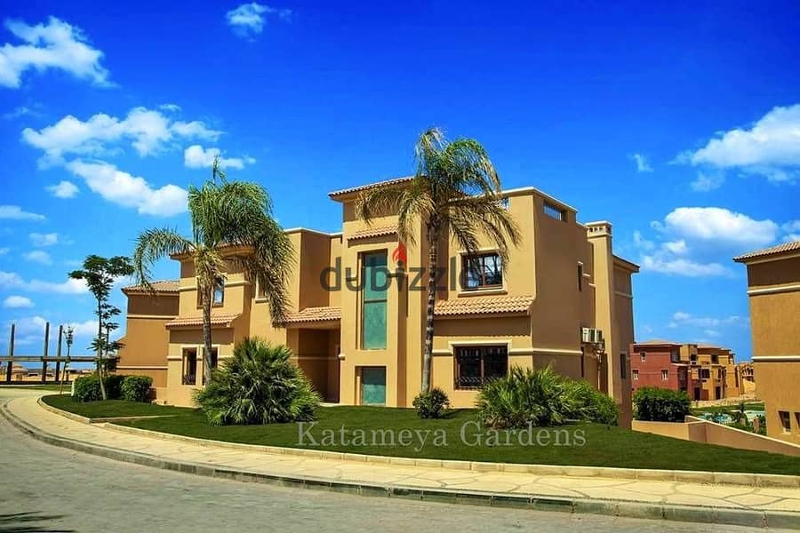 With a 30% down payment, immediately own your apartment of 170 meters in Katameya Gardens Compound next to Mountain View | View on the landscape 16