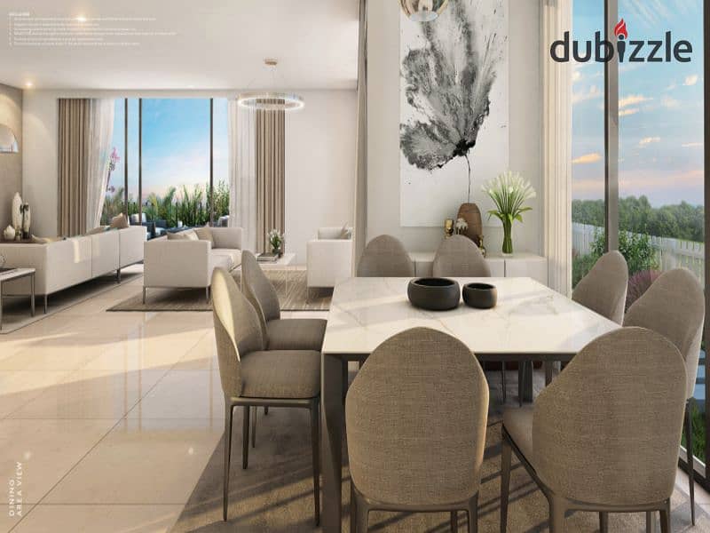 Apartment for sale without down payment in Al Burouj Compound Fully finished, Super Lux Prime location with view on the landscape 21