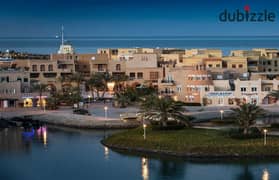 Own a fully finished chalet with a direct sea view in El Gouna at the lowest price.