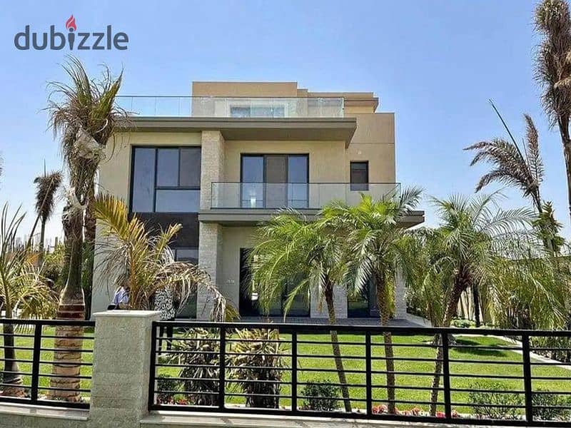 villa with large area fully finished in Hills of One, heart of Sheikh Zayed ڤيلا مستقله بمساحه كبيره متشطبه في هيلز اوف وان بقلب الشيخ زايد بالتقسيط 0