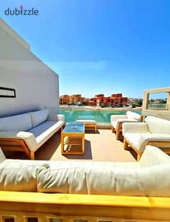 Pay 2,690,000 EGP and own your chalet with a direct sea view in the prime location of El Gouna. 0