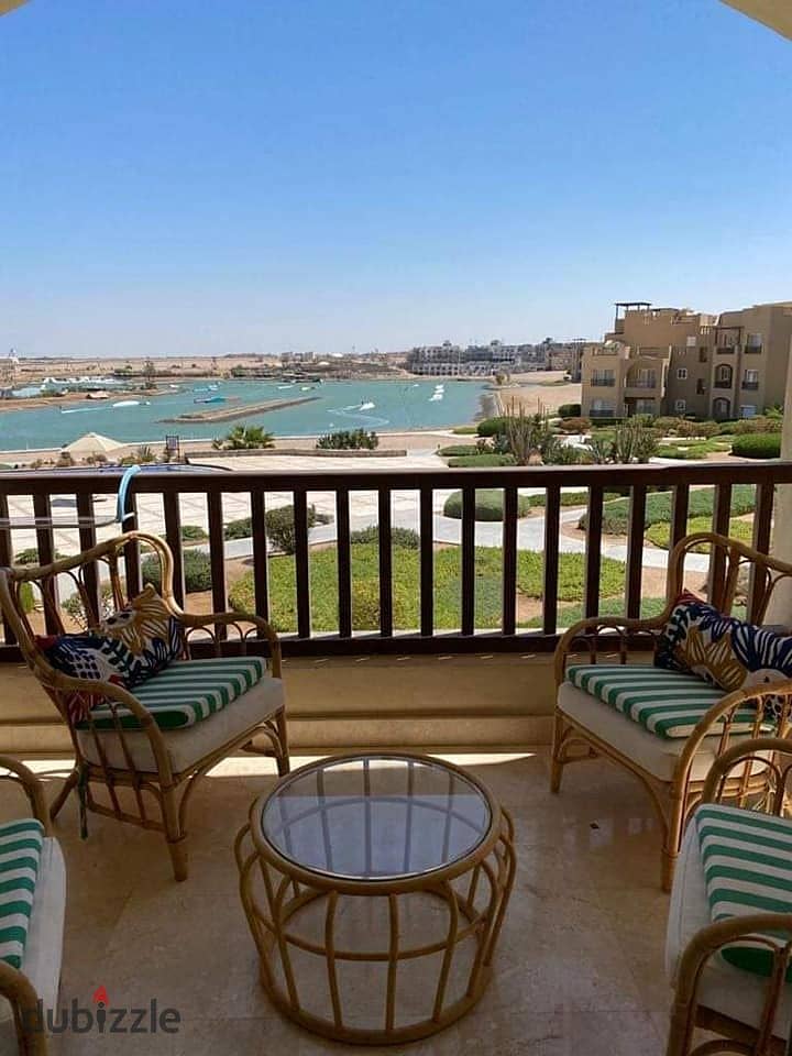 Pay 2,690,000 EGP and own your chalet with a direct sea view in the prime location of El Gouna. 11