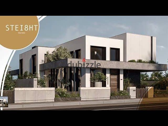 Townhouse Villa for Sale with Installments in the Best Location of New Cairo State Compound, directly in front of Rehab Gate 17, within a compound 6