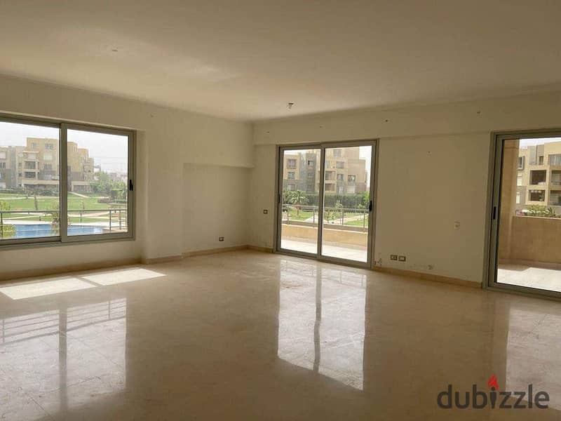 "Two-bedroom apartment, fully finished with high-end fittings, in the Badia compound by Palm Hills,  Yassin Mansour. It is the first smart compound 2