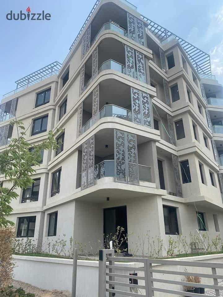 "Two-bedroom apartment, fully finished with high-end fittings, in the Badia compound by Palm Hills,  Yassin Mansour. It is the first smart compound 5