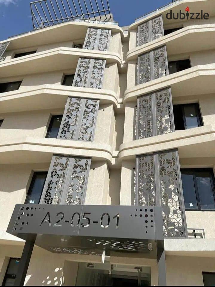 "Two-bedroom apartment, fully finished with high-end fittings, in the Badia compound by Palm Hills,  Yassin Mansour. It is the first smart compound 9