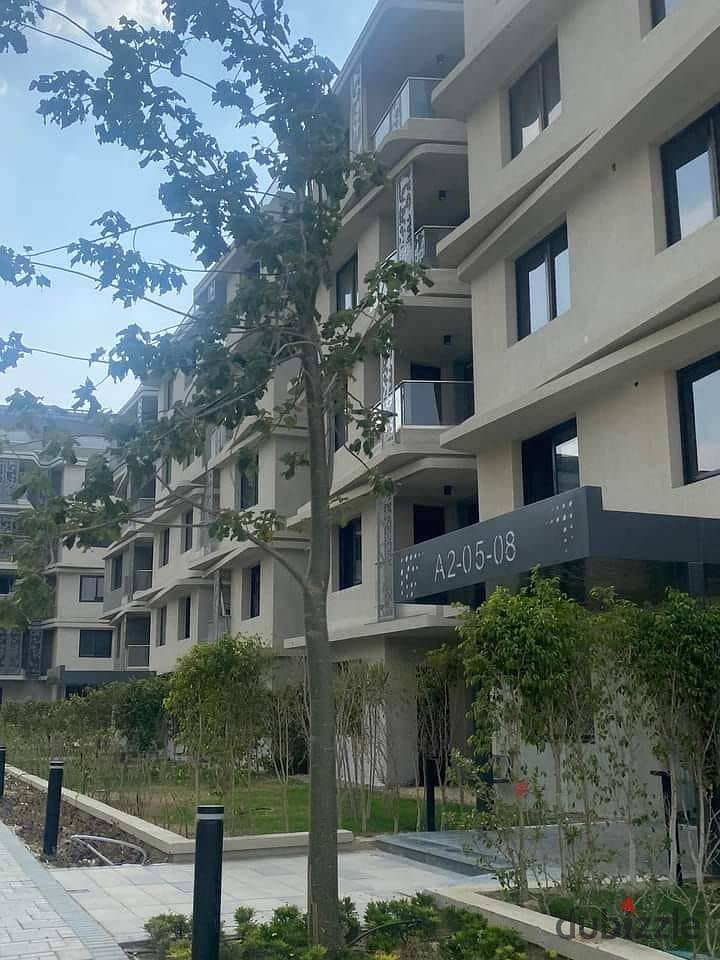 "Two-bedroom apartment, fully finished with high-end fittings, in the Badia compound by Palm Hills,  Yassin Mansour. It is the first smart compound 12