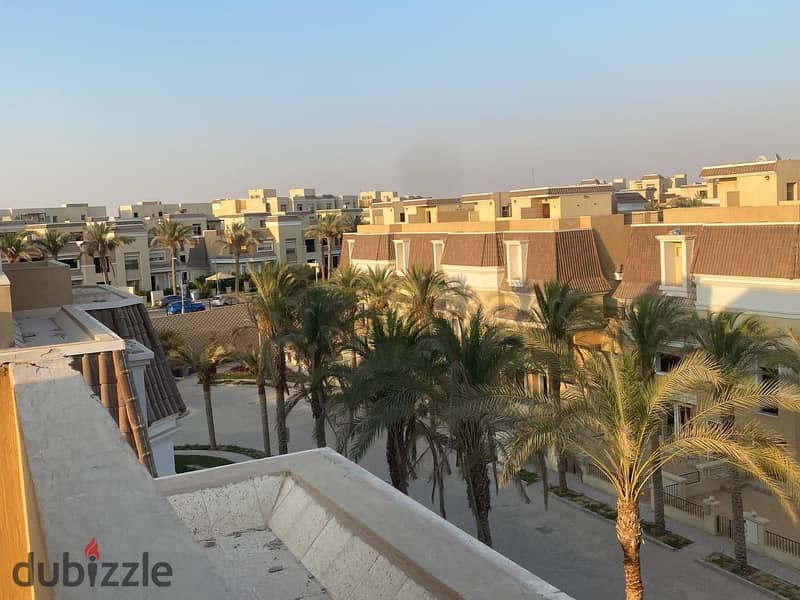 "Last - S-villa corner with an area of 212 square meters at a special price in the Saray compound on the Suez Road, surrounded by a wall from Madinaty 8