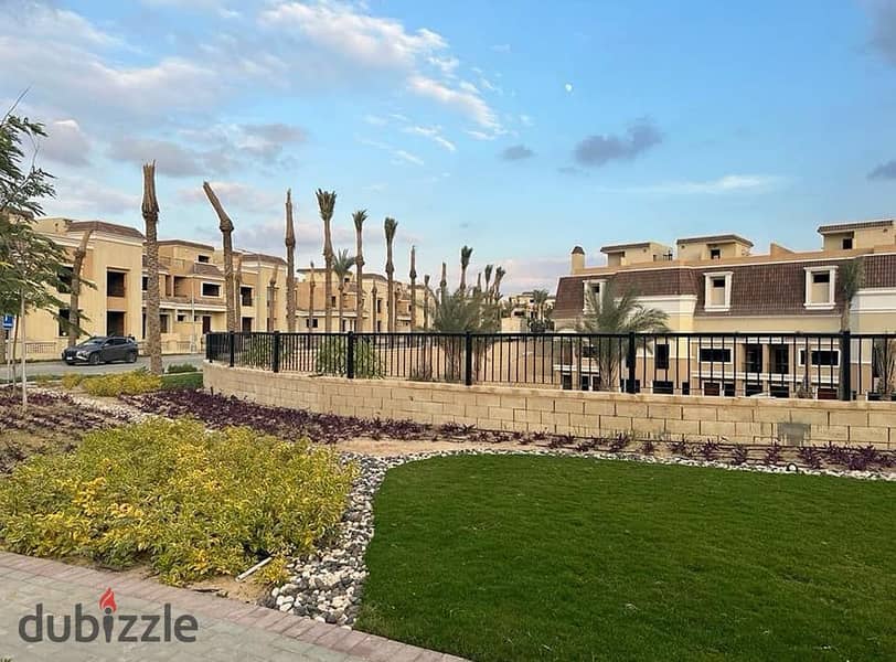 أمتلك S-VILLA- (239m) بكمبوند سراي بأقل سعر فيلا بالقاهرة الجديدة بكمبوند متسكن بالفعل وكامل الخدمات ع طريق السويس سور بسور من مدينتي في المستقبل سيتي 4