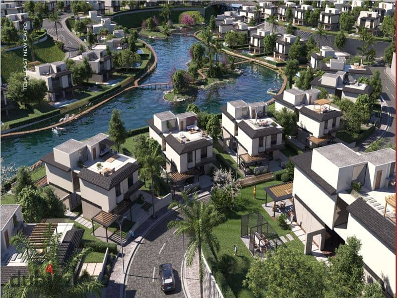 Sky Villa *Resale* with a private roof area with a view directly onto the lagoon in Telal East 2